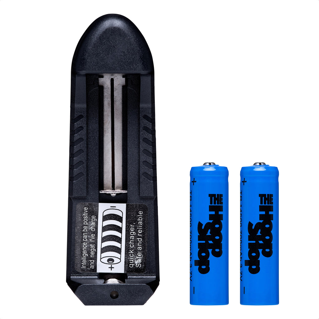 2 Replacement Batteries and Charger - 700 mAh